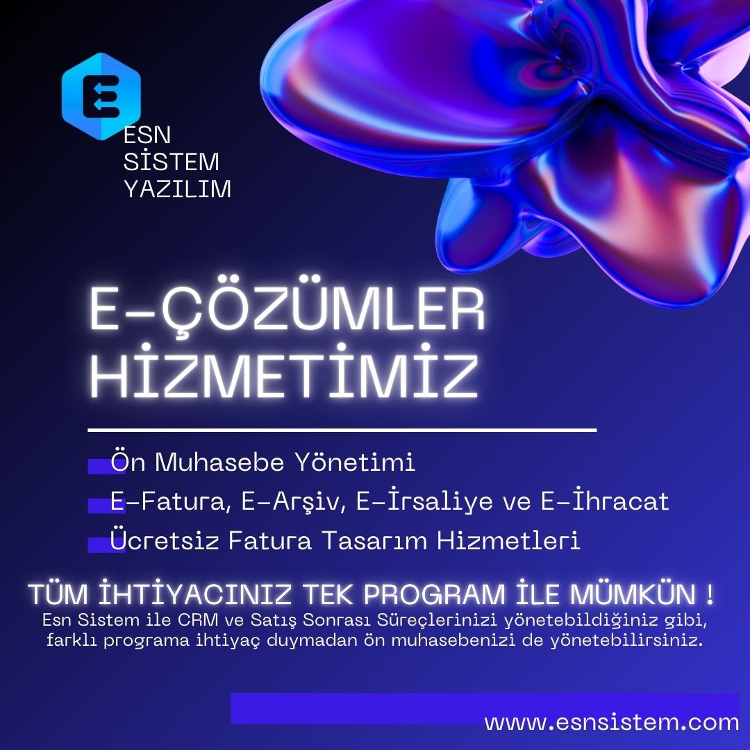E-Çözümler Hizmetimiz