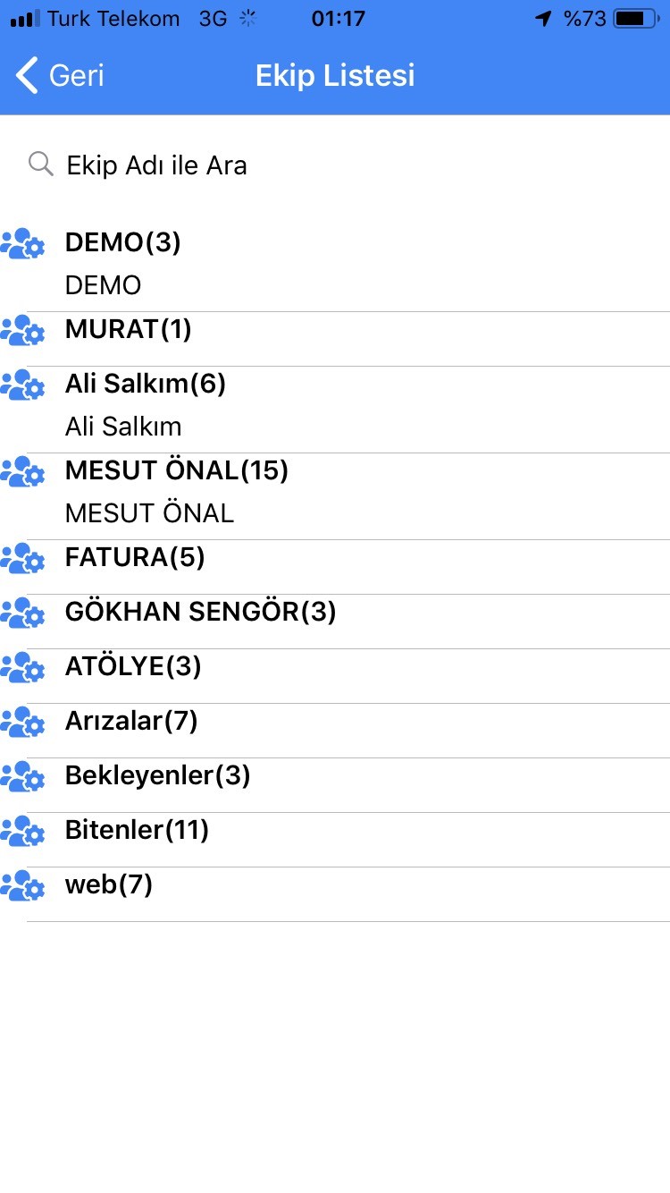 Esn Mobil Teknik Servis ve Crm Uygulaması
